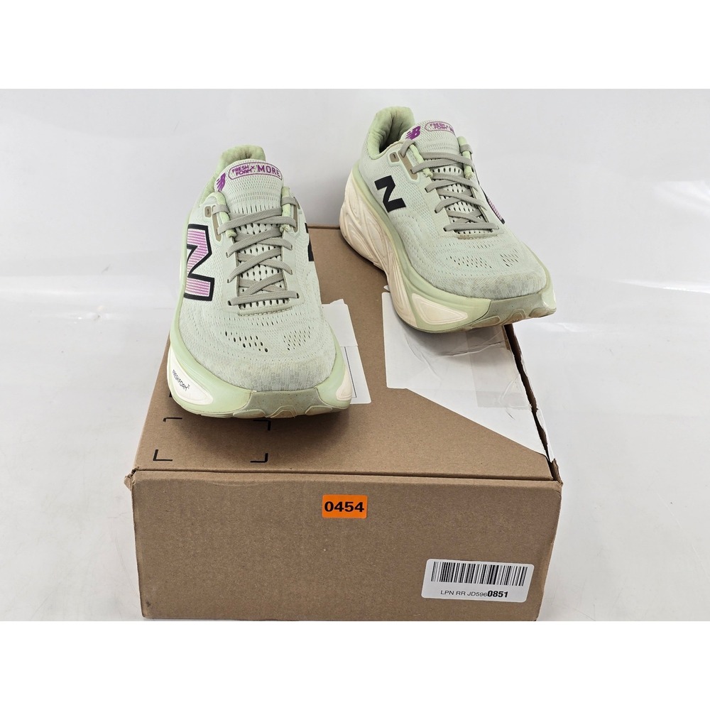 New Balance Fresh Foam X More v5 Running Shoes Womens 12 Mint Green Purple -Good